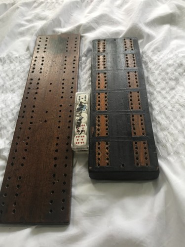 Vintage wooden cribbage - vintage,