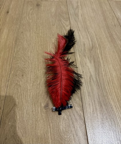 Black red feather showgirl - feather,
