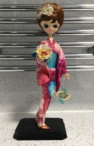Vintage doll with kimono - doll,