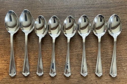 Silver plated teaspoons - silver,