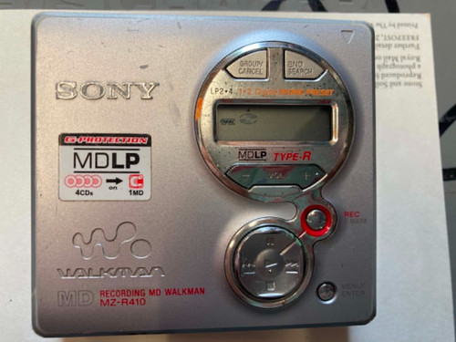 Sony r410 portable minidisc - sony,