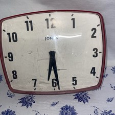 Jones Tornado Wall Clock Red