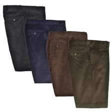 Mens Smart High Quality Cords/Corduroy Cotton Formal Casual Trousers 32-50