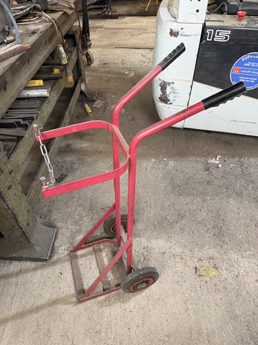 Welding gas bottle trolley