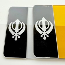 2 x 3D Black Gel NUMBER Show