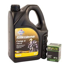 Silkolene Comp 4 10W40 Oil & Filter For Honda 2002 CBR900RR-2 (954cc) Fireblade