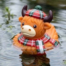 COTLY Highland Coo Rubber Duck