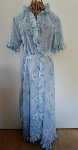 Blue floral maxi - , vintage