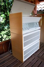 Braun Atelier 2 vintage tube radio record player Dieter Rams with two L1 speaker