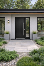 Contemporary Timber Front Door
