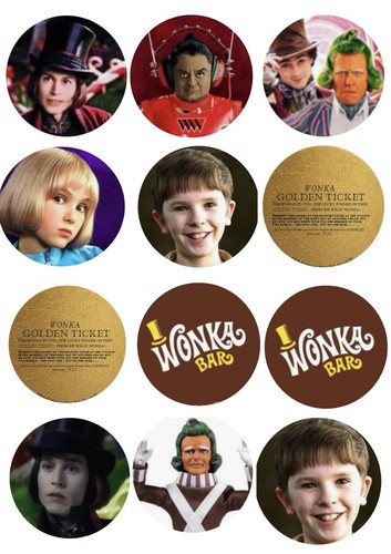 Edible cupcake toppers pre cut - edible,