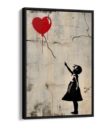 Banksy balloon girl graffiti - balloon,