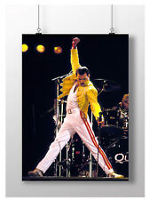 FREDDIE MERCURY POSTER PRINT SINGER ART LEGEND MUSIC A3 A4 SIZE FREDDY MERCURY