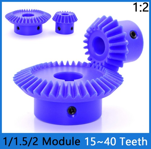 Bevel gear 2 - 1/1.5/2, blue