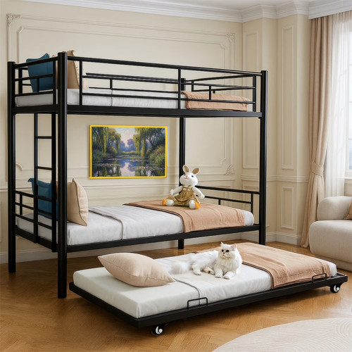 Triple twin bunk beds - twin,