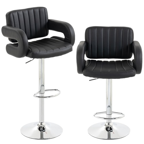 Homcom bar stools adjustable - homcom,