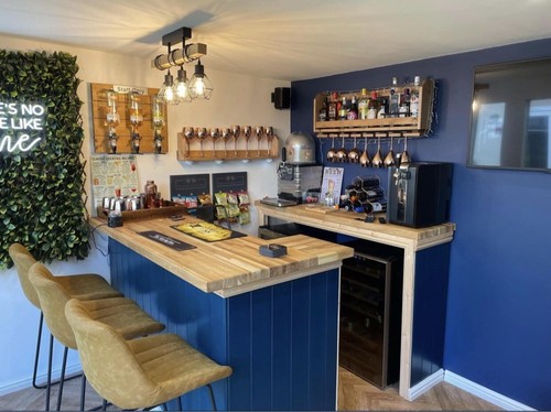 Oak home drinks - bar, back