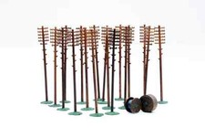 Dapol Kitmaster  "OO/HO" Telegraph Poles (20 In Pack) C024