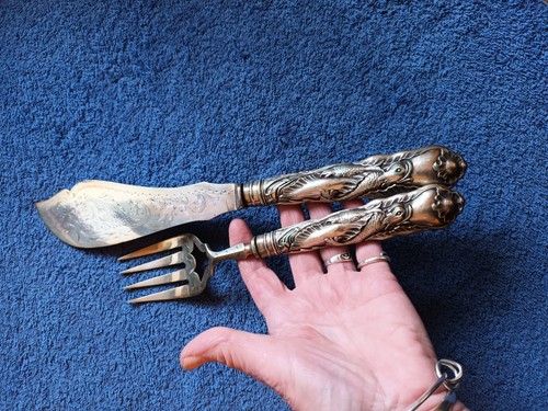 Antique fish servers very - fish, nice