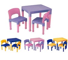 KIDS TABLE AND CHAIRS PLAY STUDY SET INDOOR AND OUTDOOR CHILDREN SET 