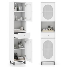 170cm High White Floor Cabinet