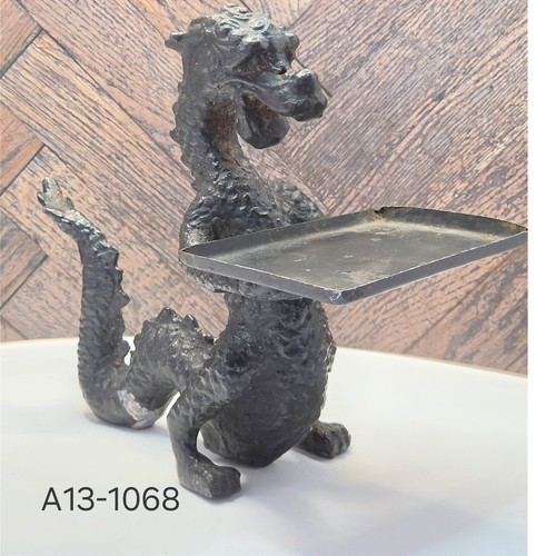 Vintage 1920s cast iron dragon - vintage,