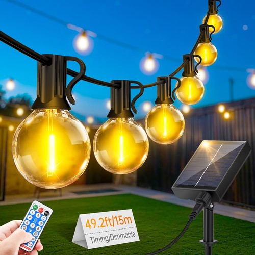 Solar string festoon lights - solar,