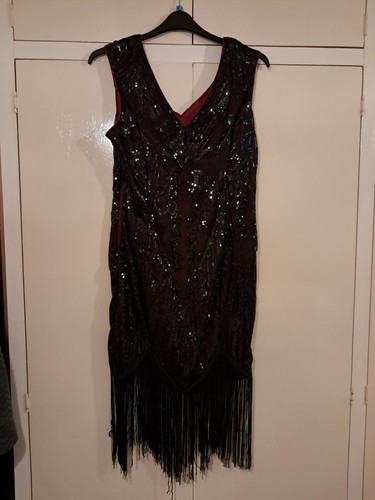 Flapper dress shein - flapper, black