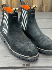 Penelope Chilvers black suede Chelsea boots jodhpur boots size 6 39