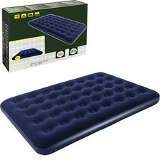 Double Flocked Camping Airbed Inflatable Mattress Blow Up Air Bed