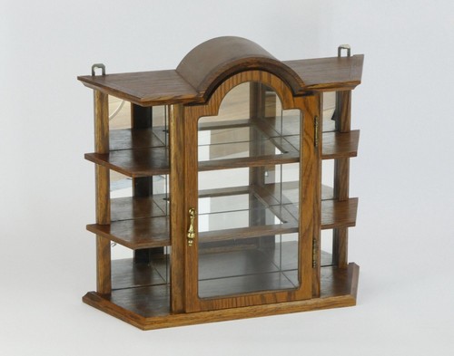 Vintage wooden display with - wooden,