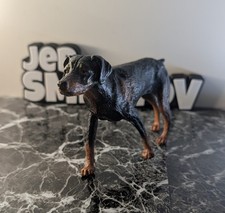 Vintage Doberman Dog Toy Model Figure Used