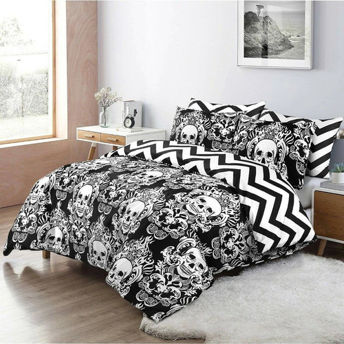 Gothic skull duvet - gothic, cover