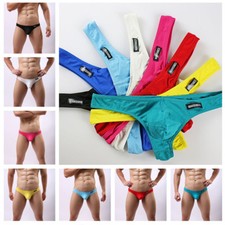 Hot Mens Low-rise Thong G-string Bulge Sexy Boxer Briefs T-back Underwear Shorts