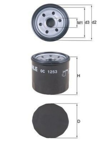 Oil filter mahle fits - oil,