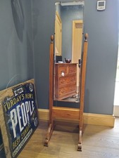 Antique Edwardian Oak Cheval