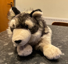 Soft fluffy husky dog 15”