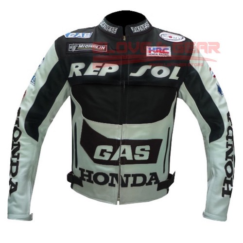 Honda gas repsol black cowhide - gas,