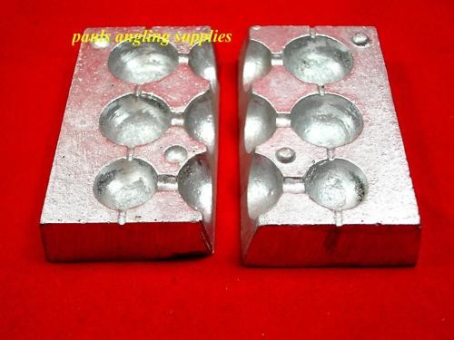 Fishing lead weight mould in - lead, 3