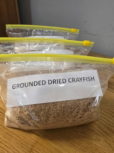 Smoked dried ground crayfish - smoked,