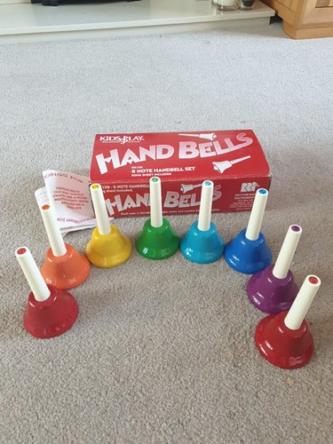 Diatonic metal hand bells set - metal,