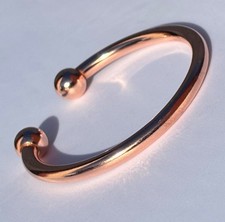 Non Magnetic Solid Copper CLASSIC TORQUE Bracelet Relief Arthritis CF9 - MEDIUM