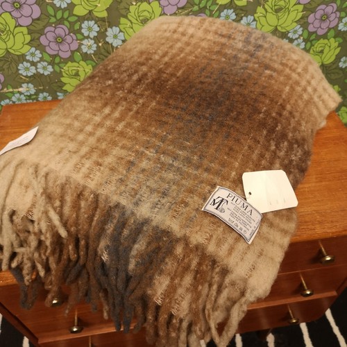 Brown grey checked ombre - brown,