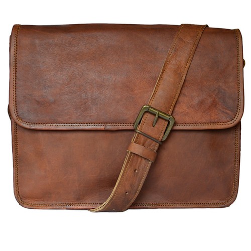 All leather messenger - leather, bag