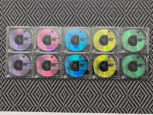Maxell colour minidiscs 80 - colour,