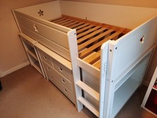 White Mid Sleeper Cabin Bed