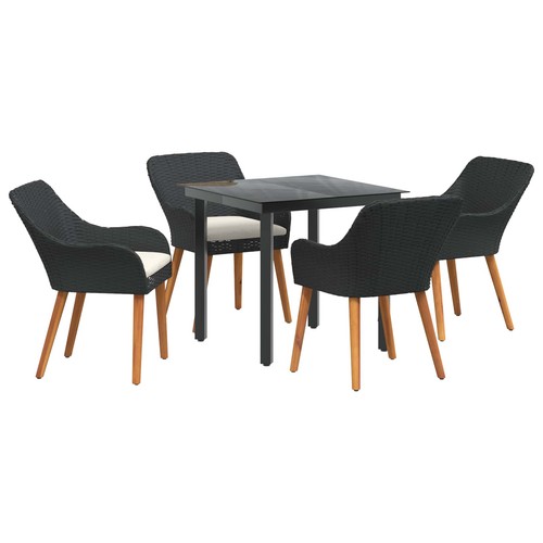 Garden dining set with cushion - set,