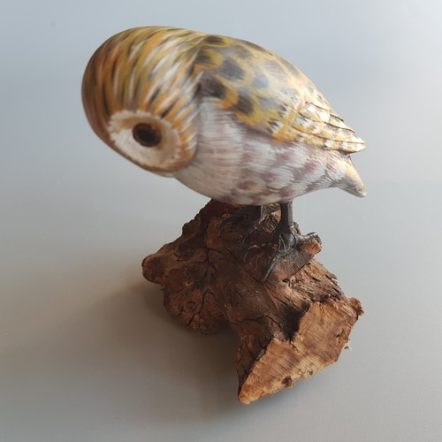 Wooden barn owl handcrafted - wooden,