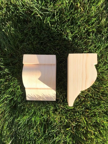 Wooden corbels shelf - wooden, (shelf