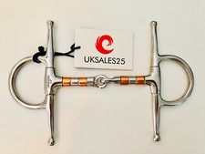 Full Cheek Copper Roller Jointed Snaffle Bit (UKSALES25®) *SAME DAY DISPATCH*